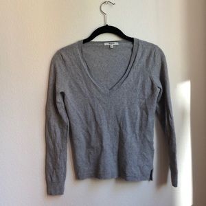 Madewell Gray V-Neck Sweater